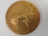 Medalie bronz aurit COSTACHE CARAGIALI ,Intemeietorul primei trupe de teatru la BOTOSANI . Societatea Numismatica Romana