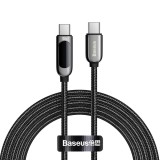 Cablu USB Tip C Baseus - USB Tip C 100W (20V / 5A) Alimentare Cu Contor De Putere Cu Ecran De Afișare 2m Negru (CATSK-C01)