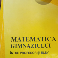 MATEMATICA GIMNAZIULUI INTRE PROFESOR SI ELEV Ioan Dancila