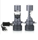 Cumpara ieftin Set becuri LED cu lupa H4 12V - 24V 80W 12000LM pentru faruri Canbus fara erori 6000K-6500K scurte lunga