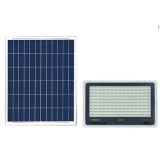 Proiector led cu panou solar flippy, senzor de lumina, waterproof, 96 led-uri incorporate, 30w, 17x13 cm, ip67, design modern, negru