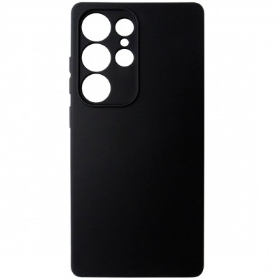 Husa tip capac spate silicon TPU Matte neagra pentru Samsung Galaxy S25 Ultra foto