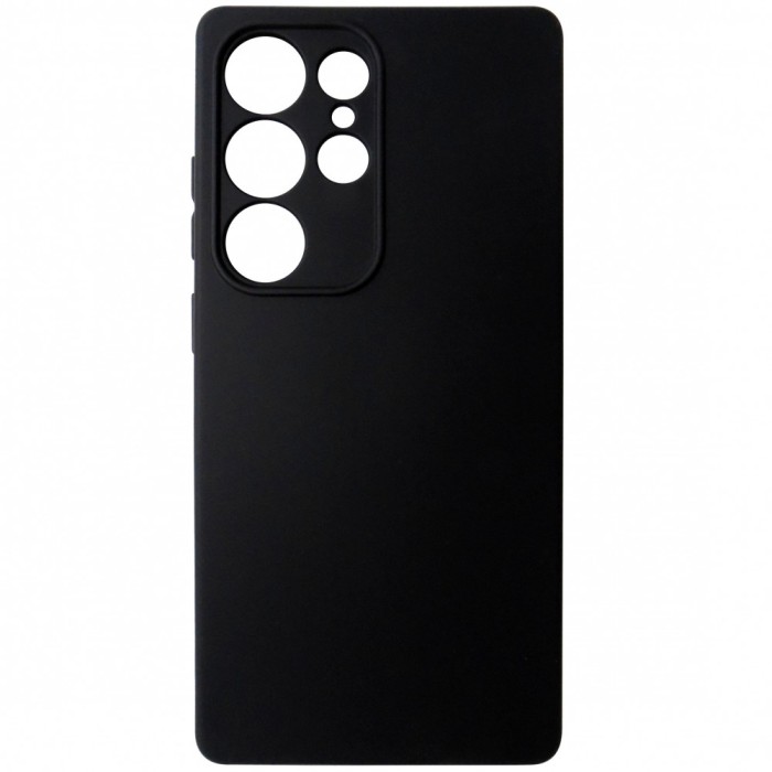 Husa tip capac spate silicon TPU Matte neagra pentru Samsung Galaxy S25 Ultra