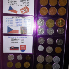Monede europene ale istoriei statelor Cehoslovacia, Cehia , Slovacia