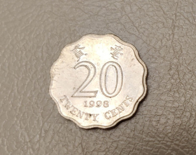 Hong Kong - 20 cents (1998) - monedă s240 foto
