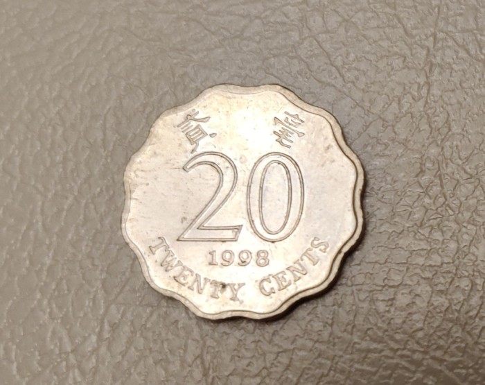 Hong Kong - 20 cents (1998) - monedă s240