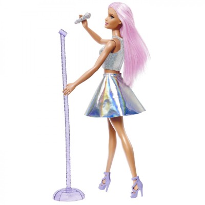 BARBIE PAPUSA BARBIE YOU CAN BE SET BARBIE STAR POP SI MICROFON foto