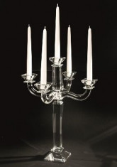 CANDELABRO 5 FIAMME GIGANTE Sfesnic din cristal by Chinelli, made in Italy foto