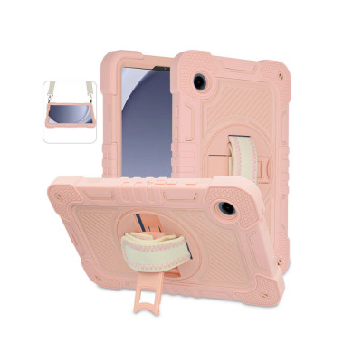 Husa pentru Samsung Galaxy Tab A9 Techsuit StripeShell 360 Pink foto