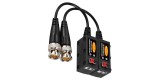 Set Video Balun 1080P AHD HD-CVI TVI CVBS (3MP 4MP) negru+rosu, CE Contact Electric