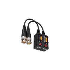 Set Video Balun 1080P AHD HD-CVI TVI CVBS (3MP 4MP) negru+rosu