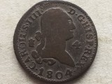 SPANIA-4 MARAVEDIS 1804