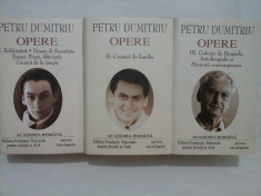 PETRU DUMITRIU - OPERE - 3 volume - editia Academiei Romane foto