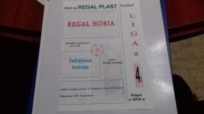 program Regal Horia - Infratirea Iratosu foto
