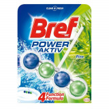 Odorizant Solid de WC Bref Power Aktiv Pine Forest, 50 g, Parfum de Pin, Odorizant Toaleta, Odorizant Anticalcar pentru WC, Odorizant pentru Toaleta c