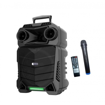 Boxa Portabila , 50 W , Difuzor 8 inch - 20 cm , Microfon Fara Fir , Telecomanda , Bluetooth , Lumini LED , foto