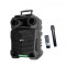 Boxa Portabila , 50 W , Difuzor 8 inch - 20 cm , Microfon Fara Fir , Telecomanda , Bluetooth , Lumini LED ,