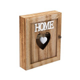 Cutie decorativa pentru chei, Home cu inima, 21x26 cm, Lemn, ATU-080267