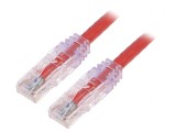 Cablu Patch Cord TX6 PLUS U/UTP Cat6 Roșu 5m LSZH