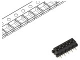 Conector soclu mamă 10 pini drept SMT