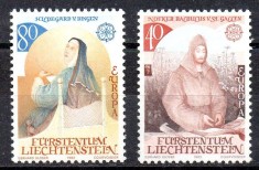 LIECHTENSTEIN 1983, EUROPA CEPT, serie neuzata, MNH foto