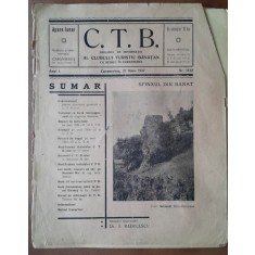 C.T.B. organul de informatie al Clubului Turistic Banatean nr.11-12/1937