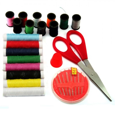 Set Cusut, Multicolor, 20 Piese, Ace, Papiote, Degetar, Foarfece foto