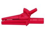 Bornă crocodil roșie 10A 600V 9mm