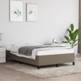 vidaXL Cadru de pat fără saltea Taupe 120x190 cm țesătură 379512