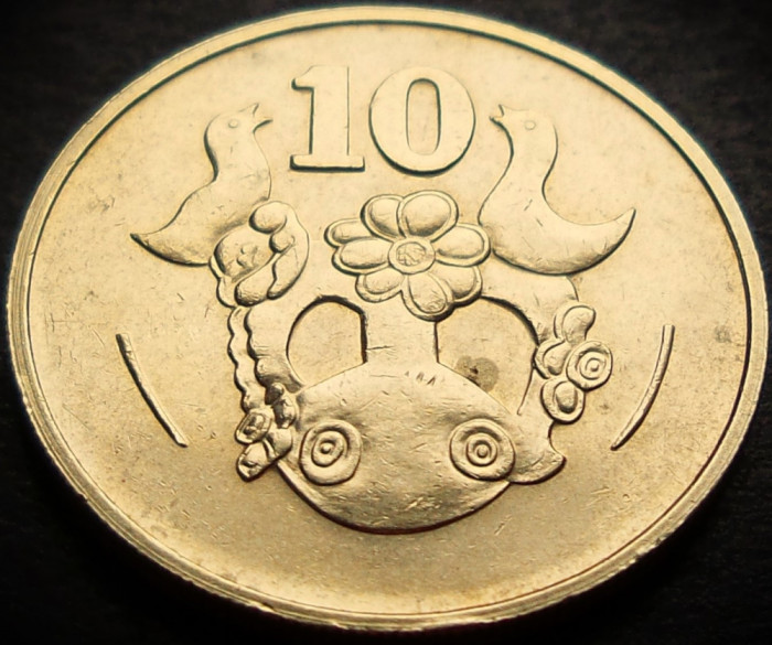 Moneda exotica 10 CENTI - CIPRU, anul 1983 * cod 163