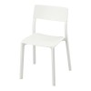 Scaun plastic pentru exterior, inaltime 76 cm, Alb, General