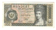 SV * Austria 100 SCHILLING 1969 * Angelika Kauffmann +/- XF foto