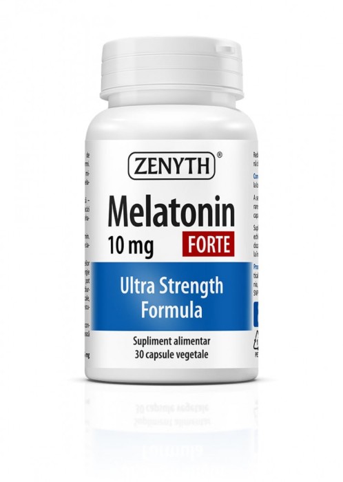 Melatonina Forte 10 mg, 30 capsule, INSOMNII si intarirea imunitatii, ZENYTH