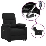 Cumpara ieftin Fotoliu de masaj electric rabatabil, negru, textil
