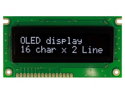 Afișaj OLED Alfanumeric 16x2 Alb 84x44x10mm foto