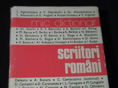 SCRIITORI ROMANI-MIC DICTIONAR-COORD. MIRCEA ZACCIU-527 PG- foto