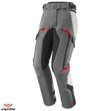 Cumpara ieftin Pantaloni pentru scuter - motocicleta femei Touring/Adventure Ixon All season model Midgard LS culoare: gri/negru/rosu Gri/negru/rosu L
