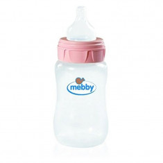 Biberon Mebby PP Tetina Silicon Pink, 150 ml foto