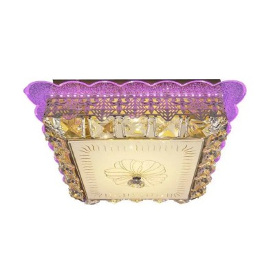 Lustra LED Anaida, 48W, 3000K, RGB, Auriu foto