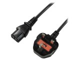Cablu Alimentare Negru 1.8m 3x0.75mm2 BS 1363 la IEC C13