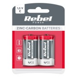 BATERIE GREENCELL R14 BLISTER 2 BUC BAT0083B, Rebel