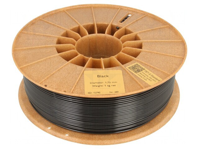 Filament PET-G 1,75mm Negru 1kg