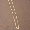 Lantisor unisex impletit placat 14k - lungime 45 cm grosime 2 mm