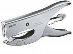 Capsator Metalic Leitz 5549 Tip Cleste, 40 Coli, Argintiu foto