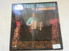 andre verchuren le roi de l&#039;accordeon dublu disc 2 vinyl muzica acordeon franta