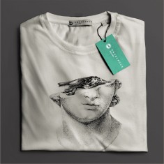 Tricou casual din bumbac 100% de barbati marimea M Sleepy bird