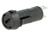Clemă siguranțe cilindrice 5x20mm 10A neagră 250VAC, SCHURTER