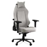 SCAUN GAMING TEXTIL CU COTIERE 4D SI SUPORT LOMBAR INTEGRAT OFF 297 GRI