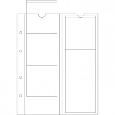 Set folii OPTIMA pentru 6 monede sau medalii