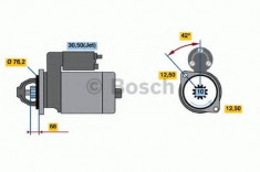 Starter VW POLO (9N) (2001 - 2012) BOSCH 0 001 125 048 foto